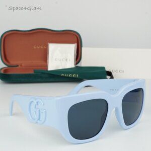 Gucci Women Sunglasses Light Blue Dark Blue Square GG1545S 004 BRAND NEW
